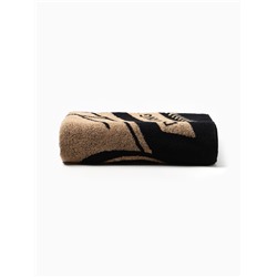 Полотенце махровое Этель Street racing, 70×130 см, 100% хлопок, 420 г/м², чёрно-золотое