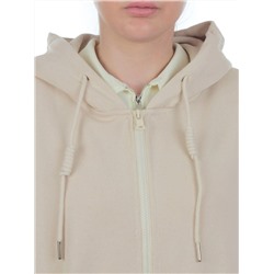 3265 BEIGE Худи на молнии женское (95% хлопок, 5% эластан)