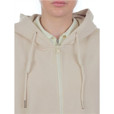 3265 BEIGE Худи на молнии женское (95% хлопок, 5% эластан)