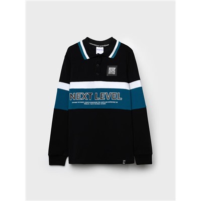 Поло с длинным рукавом для мальчика