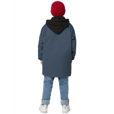 Куртка утепленная для мальчика NIKASTYLE 4м5124 джинс Nikastyle