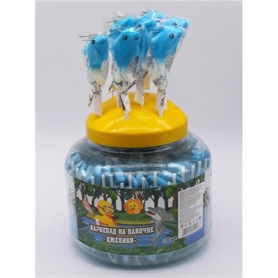 Мармелад на палочке "Дельфин" (банка - 100 шт)