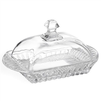 МАСЛЕНКА "MUZA CRYSTAL" 17,5*10,5 СМ. ВЫСОТА=9 СМ