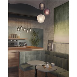 Светильник подвесной каскадный Aurora, 110х18 см, серый