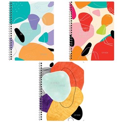 Тетрадь 48л., А5, клетка на гребне GreenwichLine "Abstract pattern", глянцевая ламинация, тиснение фольгой, 70г/м2