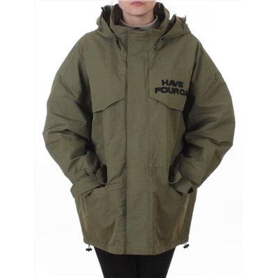 3094 GREEN Куртка демисезонная женская (100 гр. холлофайбер)