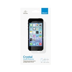 Защитная пленка на экран для iPhone5S  (DEPPA) прозрачная