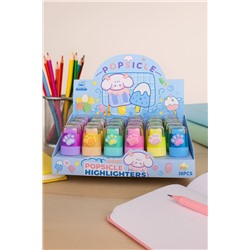 Маркер-шейкер текстовыделитель "Color paw", mix, шоу-бокс 24 шт.