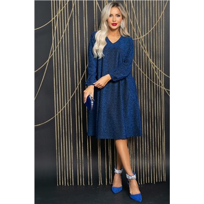 Платье Мари (синее) П11707