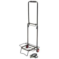 Тележка багажная BX-15ZP-2 093528 б/сумки 15кг Черная пластик колеса 25*32*84 см (16) оптом
