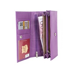 Портмоне женское Premier-DM-1 н/к,  6 отд,  4 карм,  сирень флотер (323)  193745