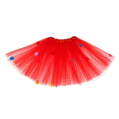 Карнавальная юбка для девочки «Помпушки», 4-6 лет, 3-х слойная