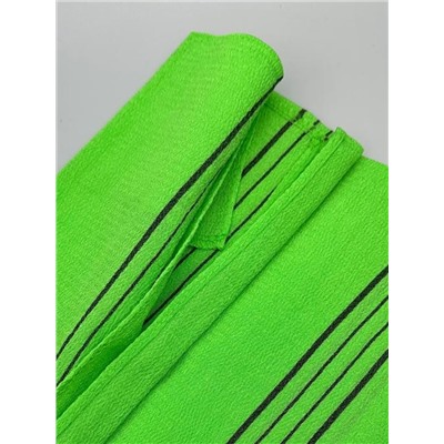 Bath Towel Мочалка-полотенце для душа с пилинг-эффектом / Basic Long Exfoliating Towel, зеленый