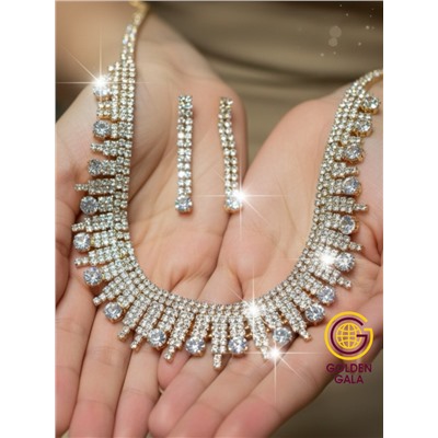 Набор бижутерии "Вечерний шарм" Арт Н5 модель 9 цвет золото