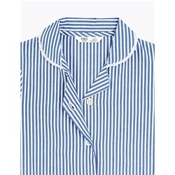 Girls' Pure Cotton Striped School Dress (2-14 Yrs)