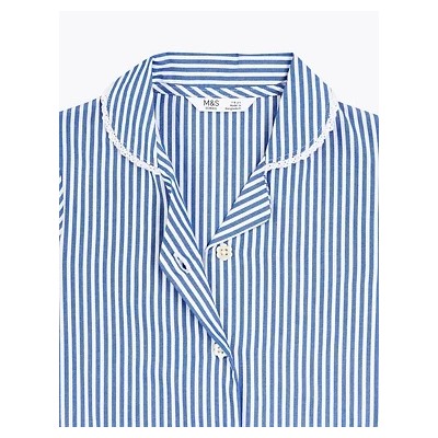 Girls' Pure Cotton Striped School Dress (2-14 Yrs)