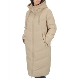 126 BEIGE Пальто зимнее женское (200 гр. холлофайбер)