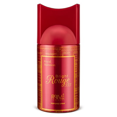 Prive Дезодорант-спрей BRIGHT ROUGE 555  unisex 250мл