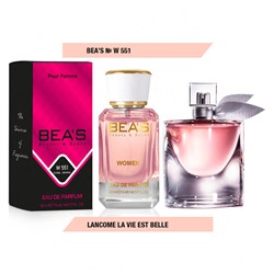 Beas W551 Lancome La Vie Est Belle Women edp 25 ml, Парфюм женский Beas W551 создан по мотивам аромата Lancome La Vie Est Belle