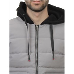 2172 GRAY Куртка мужская зимняя облегченная (150 гр. холлофайбер)