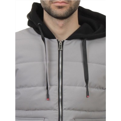 2172 GRAY Куртка мужская зимняя облегченная (150 гр. холлофайбер)