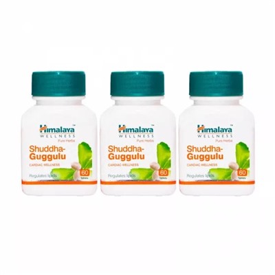 Набор Шуддха Гуггулу (3 х 60 таб, 250 мг), Shuddha Guggulu Set, произв. Himalaya
