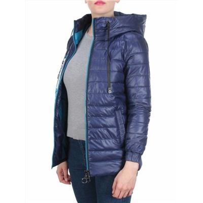 D001 DARK BLUE Куртка демисезонная женская (100 гр. синтепон)