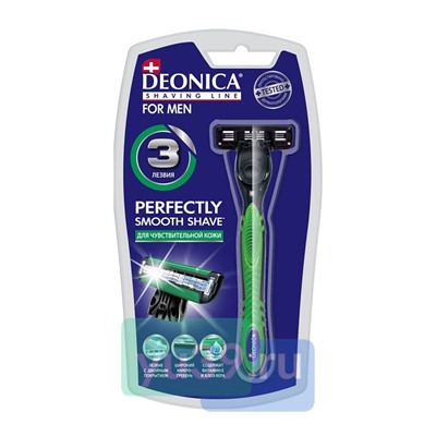 Станок для бритья DEONICA 3 FOR MEN со сменной кассетой