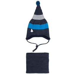 Комплект для мальчика: шапка, снуд