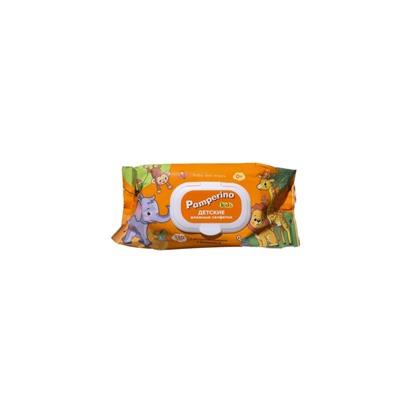 Pamperino Влажные салфетки 130шт Kids Детские с ромашкой и витамином Е