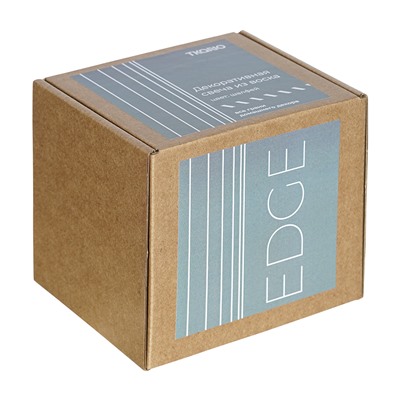 Свеча декоративная цвета шалфея из коллекции Edge, 10,5см