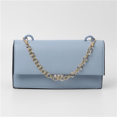 Цепочка для сумки, с карабинами, металлическая, d=12 мм, 30 см, цвет золотой