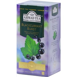 AHMAD TEA. Flavoured Collection. Blackcurrant Burst карт.пачка, 25 пак.