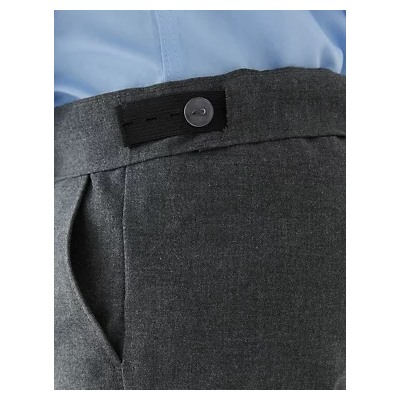 2pk Boys' Slim Leg Slim Fit School Trousers (2-18 Yrs)