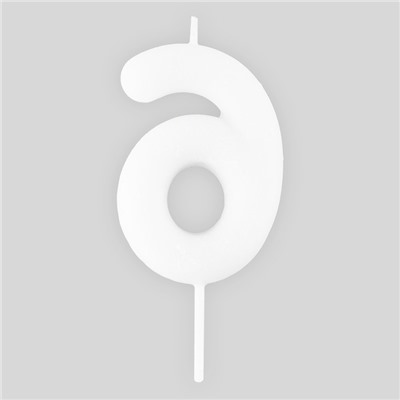 Свеча для торта, цифра «6», светится в темноте, 3,8 х 8 см
