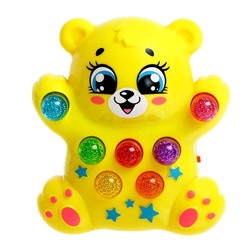 Игрушка музыкальная "Медвежонок" звук, батарейки, В ПАКЕТЕ