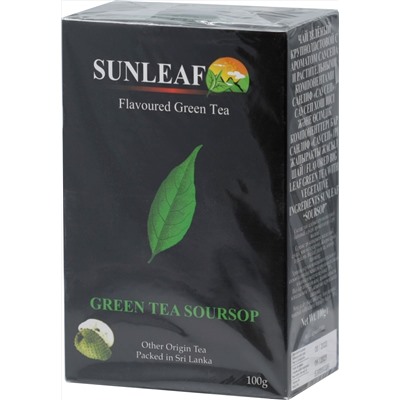 SUNLEAF. Green Tea Soursop 100 гр. карт.пачка