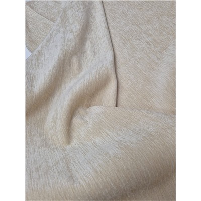 Ткань Шенил KUMPARI plain whit, ширина 140 см отрез 9,4 м 2517255