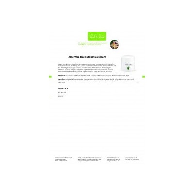 Krauterhaus Sanct Bernhardt Aloe Vera Face Exfoliation Cream, 100-мл-банка