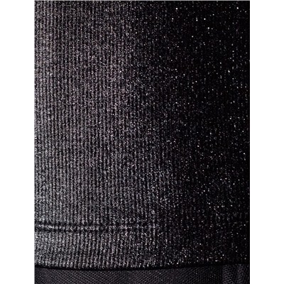 Топ в рубчик с широкими лямками с матовым покрытием металлик из хлопка с эластаном