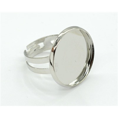 Основа для кольца 20мм серебристая