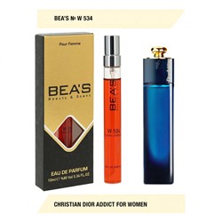 Парфюм Beas Christian Dior Addict for women W534 10 ml, Парфюм женский Beas W534 создан по мотивам аромата Christian Dior Addict