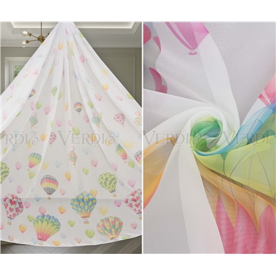 Вуаль печать Воздушные шары