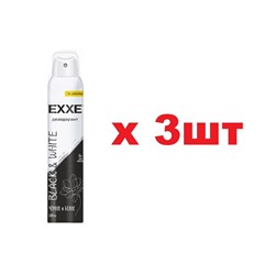 EXXE Дезодорант спрей 200мл Черное и Белое жен 3шт