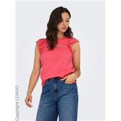 Onllea S/L Frill Mix Top