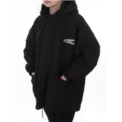 3096 BLACK Куртка демисезонная женская (100 гр. холлофайбер)