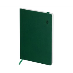 Записная книжка А6 80л. ЛАЙТ, кожзам, Greenwich Line "Classic. Olive", с резинкой, фактурное тиснение, блок в клетку