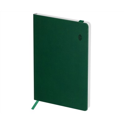 Записная книжка А6 80л. ЛАЙТ, кожзам, Greenwich Line "Classic. Olive", с резинкой, фактурное тиснение, блок в клетку