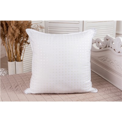 Подушка "Лебяжий пух" тик леб.пух, атл.кант,отстрочка,лента,сумка(Н)