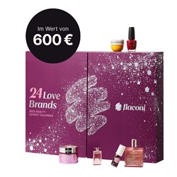 flaconi Collection 24 Love Brands Adventskalendar Адвент-календарь 2025, 26 бьюти-сюрприза лучших мировых брендов